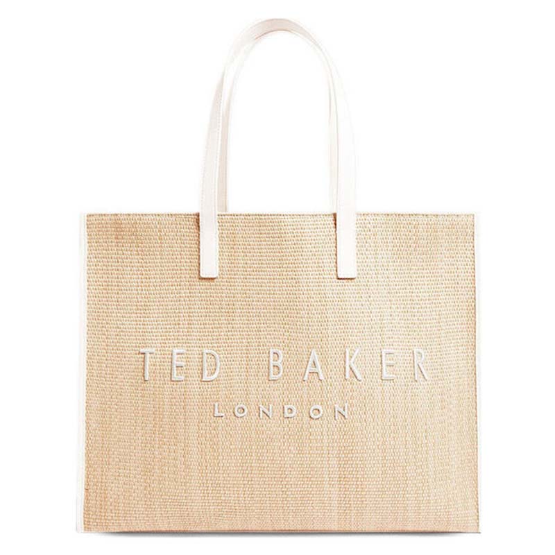 Γυναικεία Τσάντα Ώμου Ted Baker Pallmer Raffia Large Icon 284036-Ivory Γυναικεία Τσάντα Ώμου Ted Baker Pallmer Raffia Large Icon 284036-Ivory