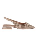 Γυναικεία Παπούτσια SlingBack Exe Hillary-141 Πλατίνα Στρας W47001411Z36
