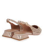 Γυναικεία Παπούτσια SlingBack Exe Hillary-141 Πλατίνα Στρας W47001411Z36