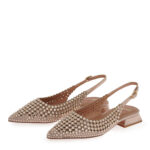 Γυναικεία Παπούτσια SlingBack Exe Hillary-141 Πλατίνα Στρας W47001411Z36