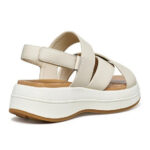 Γυναικεία Δερμάτινα Σανδάλια Flatforms Geox Spherica D650VC 0009B C1122 Μπεζ