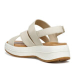 Γυναικεία Δερμάτινα Σανδάλια Flatforms Geox Spherica D650VC 0009B C1122 Μπεζ