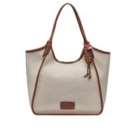 Γυναικεία Τσάντα Ώμου DKNY Mari Tote R61AYP82-AR9 Natural/Saddle