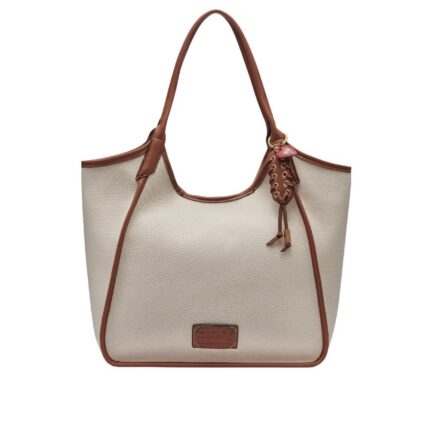 Γυναικεία Τσάντα Ώμου DKNY Mari Tote R61AYP82-AR9 Natural/Saddle
