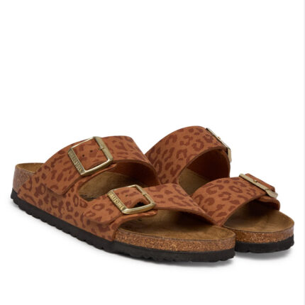 Γυναικεία Ανατομικά Σανδάλια Birkenstock Arizona Bs 1031926 Leo Pecan Narrow Fit