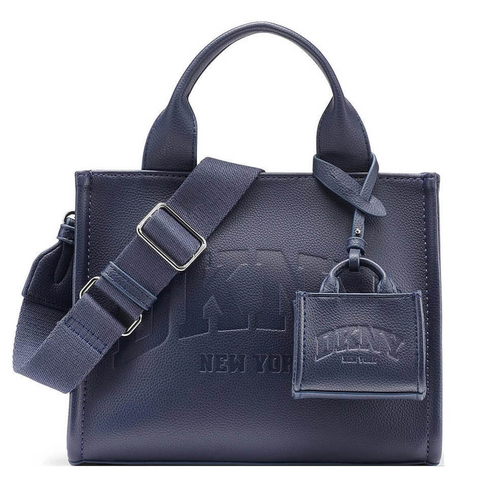 Γυναικεία Τσάντα Χειρός/Ώμου DKNY Hadlee Sm Tote R53AAC80-MID Μπλε Γυναικεία Τσάντα Χειρός/Ώμου DKNY Hadlee Sm Tote R53AAC80-MID Μπλε