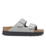 Γυναικείες Ανατομικές Παντόφλες Birkenstock Arizona Pap Platform 1028439 Γκρι Narrow Fit