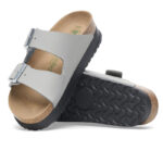 Γυναικείες Ανατομικές Παντόφλες Birkenstock Arizona Pap Platform 1028439 Γκρι Narrow Fit