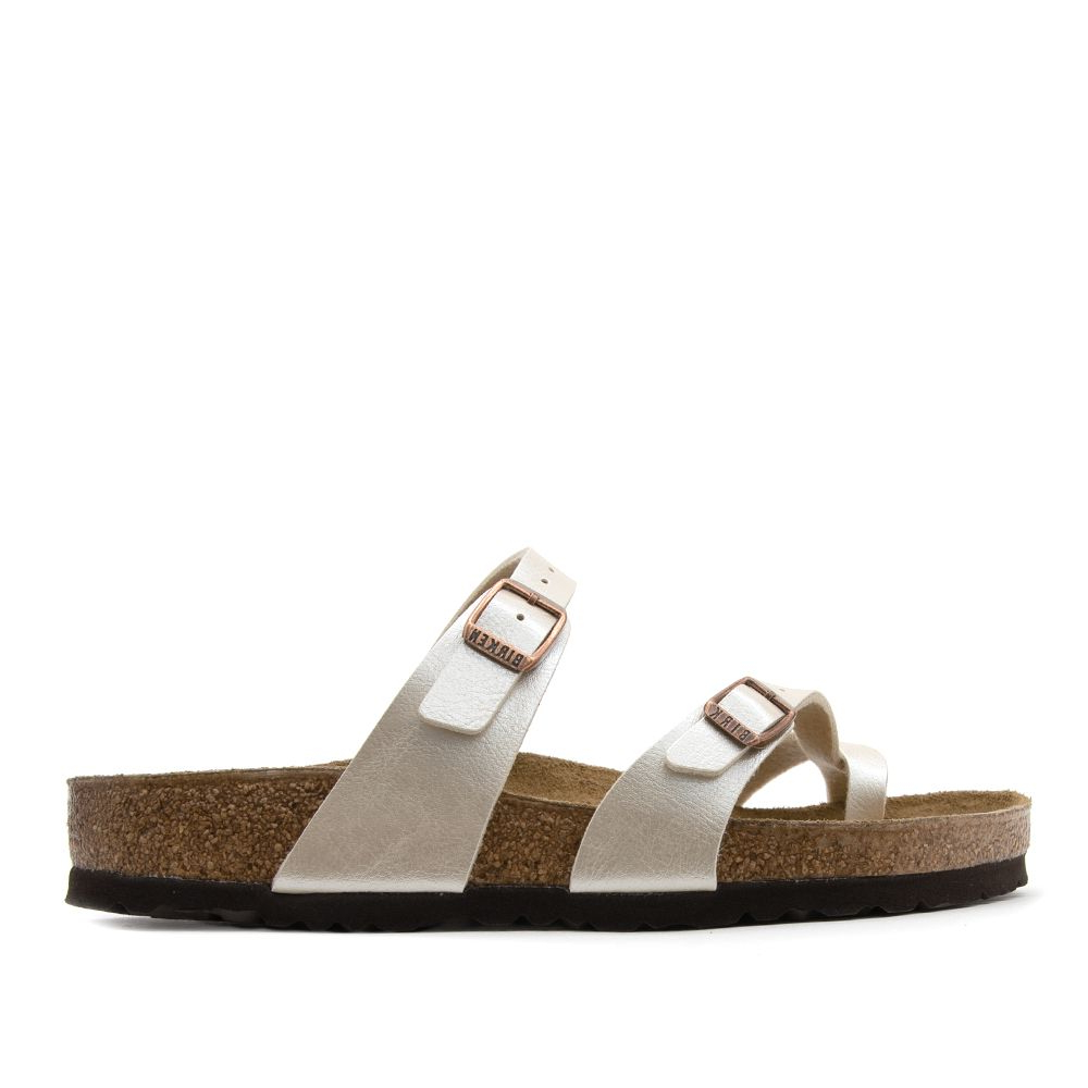 Γυναικείες Ανατομικές Παντόφλες Birkenstock Mayari Stone 0071661 Pearl White Regular Fit Γυναικείες Ανατομικές Παντόφλες Birkenstock Mayari Stone 0071661 Pearl White Regular Fit