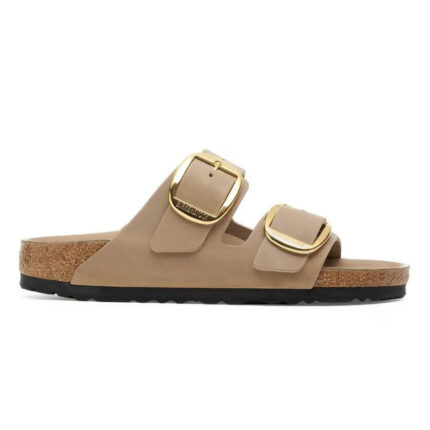 Γυναικεία Δερμάτινα Σανδάλια Birkenstock Arizona Big Buckle 1030395 Tabacco Brown Narrow Fit