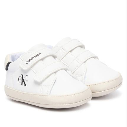 Παιδικά Παπούτσια Αγκαλίας Calvin Klein Αγόρι V0B9-83437-1582Y631 Λευκά