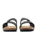 Γυναικεία Ανατομικά Σανδάλια Birkenstock Arizona Bs 1030563 Leo Black Narrow Fit