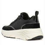 Γυναικεία Ανατομικά Δερμάτινα Sneakers Geox Diamanta D66UFA 08522 C9999 Μαύρα