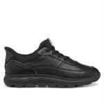 Γυναικεία Ανατομικά Δερμάτινα Sneakers Geox Spherica D567MB 00085 C9999 Μαύρα