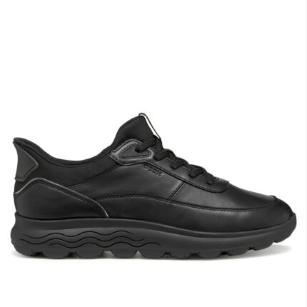Γυναικεία Ανατομικά Δερμάτινα Sneakers Geox Spherica D567MB 00085 C9999 Μαύρα