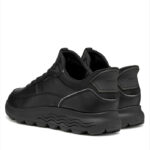 Γυναικεία Ανατομικά Δερμάτινα Sneakers Geox Spherica D567MB 00085 C9999 Μαύρα