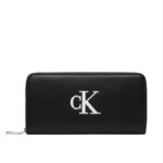 Γυναικείο Πορτοφόλι Calvin Klein LV04F1077G-3L2 Μαύρο Λευκό
