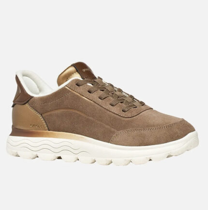 Γυναικεία Ανατομικά Δερμάτινα Sneakers Geox Spherica D657MA-022NF-C6029 Taupe