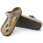 Γυναικείες Ανατομικές Παντόφλες Birkenstock Gizeh Birko-Flor Stone Nubuck 0043391 Regular Fit