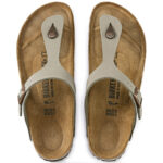 Γυναικείες Ανατομικές Παντόφλες Birkenstock Gizeh Birko-Flor Stone Nubuck 0043391 Regular Fit