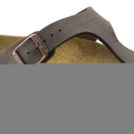 Γυναικείες Ανατομικές Παντόφλες Birkenstock Gizeh Birko-Flor Nubuck Mocca 043751 Resular Fit
