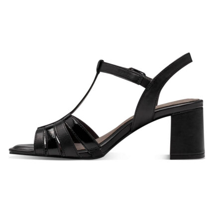 Γυναικεία Ανατομικά Δερμάτινα Πέδιλα Tamaris Comfort 8-88320-42 098 Μαύρα