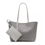 Γυναικεία Τσάντα Χειρός DKNY Avril Tote R52A5G54-MMW Γκρι Logo