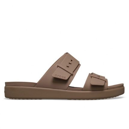 Γυναικείες Ανατομικές Παντόφλες Crocs Brooklyn Buckle Low 211215-2Q9 Latte