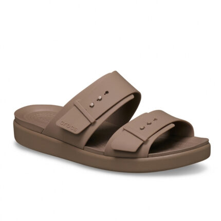 Γυναικείες Ανατομικές Παντόφλες Crocs Brooklyn Buckle Low 211215-2Q9 Latte