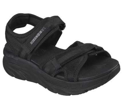 Γυναικεία Ανατομικά Πέδιλα Skechers D'lux Walker 163585_BBK Μαύρα