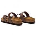 Γυναικείες Ανατομικές Παντόφλες Birkenstock Mayari Mocca Birko-Flor Nubuck 0071061 Regular Fit