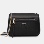 Γυναικεία Δερμάτινη Τσάντα 'Ωμου DKNY Bryant R5333M02-BGD Μαύρη