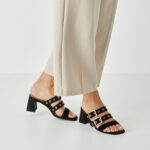 Γυναικεία Ανατομικά Δερμάτινα Mules Tamaris 1-27222-46 001 Μαύρο
