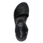 Γυναικεία Ανατομικά Δερμάτινα Πέδιλα Tamaris Comfort 8-88720-44 001 Μαύρο