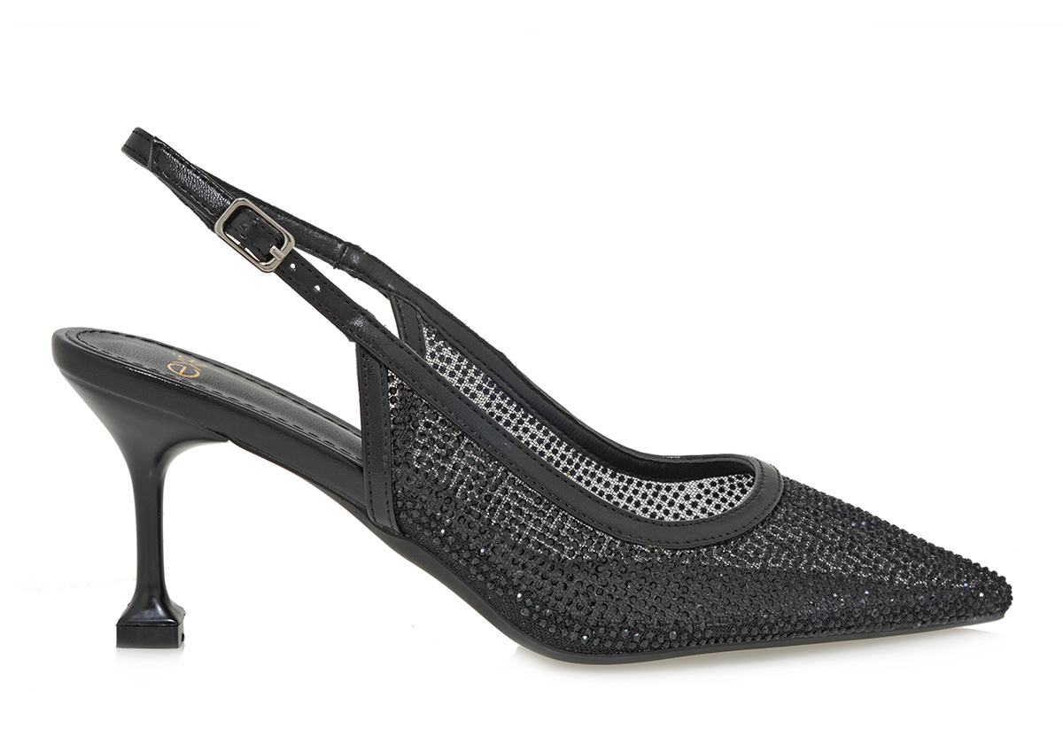 Γυναικεία Slingback Exe 5153-211 Μαύρο Στρας W47005114171 Γυναικεία Slingback Exe 5153-211 Μαύρο Στρας W47005114171