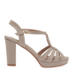 Γυναικεία Πέδιλα Seven 7M5199-140 Πλατίνα Glitter W4700599579C