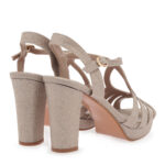 Γυναικεία Πέδιλα Seven 7M5199-140 Πλατίνα Glitter W4700599579C