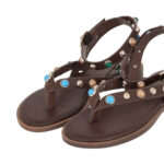Γυναικεία Flat Σανδάλια Seven 8185147 Καφέ W460J1471501