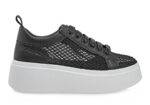Γυναικεία Sneakers Renato Garini 88-61RG05C Μαύρο Φιλιτρέ Στρας W119R61539E0