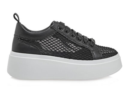 Γυναικεία Sneakers Renato Garini 88-61RG05C Μαύρο Φιλιτρέ Στρας W119R61539E0