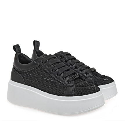 Γυναικεία Sneakers Renato Garini 88-61RG05C Μαύρο Φιλιτρέ Στρας W119R61539E0