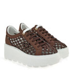 Γυναικεία Sneakers Renato Garini 2201-61RG01 Καφέ Πλεκτό W119R6113419
