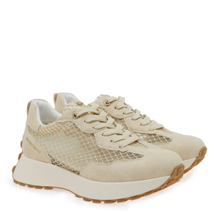 Γυναικεία Sneakers Renato Garini 418-52RG27 Μπεζ Φιλιτρέ Στρας W119R41734K5