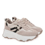 Γυναικεία Δερμάτινα Sneakers Renato Garini 560-61RG43 Μπεζ Καστόρι Cow Pony W119R54333W0