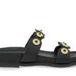 Γυναικεία Flat Σανδάλια Seven SVN!75250-Z5 Μαύρα W439W5052001