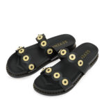 Γυναικεία Flat Σανδάλια Seven SVN!75250-Z5 Μαύρα W439W5052001