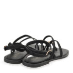 Γυναικεία Flat Πέδιλα Seven SVN!LY-TM-1023 Μαύρο Πόνυ Χρυσό W419A230191L