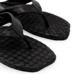 Γυναικεία Δερμάτινα Flat Σανδάλια Tsakiris Mallas Ε70007 Μαύρο W401E7031002