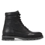 Ανδρικά Δερμάτινα Αρβυλάκια Tommy Hilfiger FM0FM04802 BDS Μαύρα