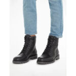 Ανδρικά Δερμάτινα Αρβυλάκια Tommy Hilfiger FM0FM04802 BDS Μαύρα